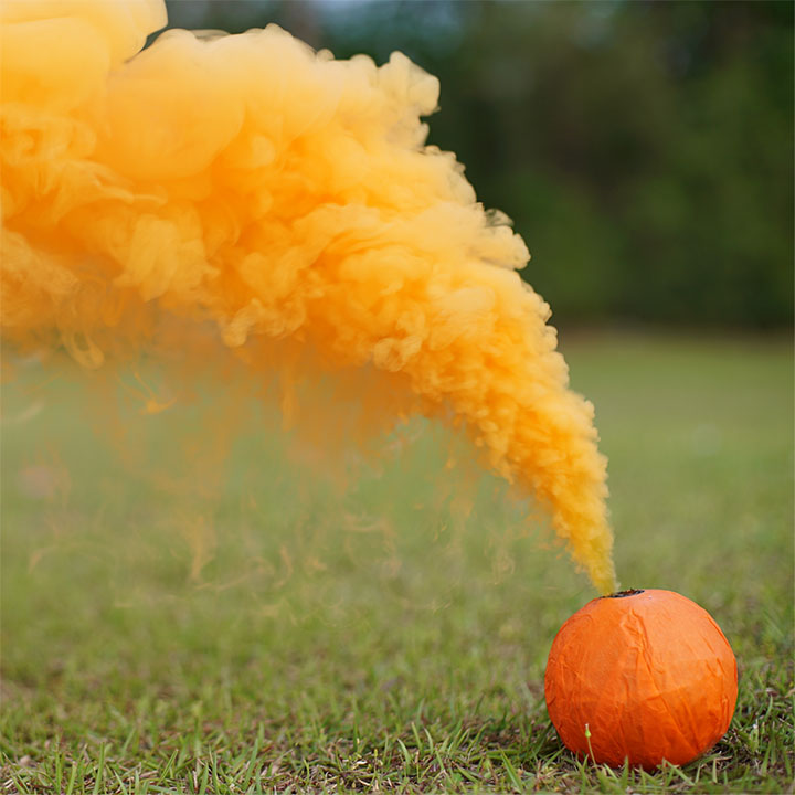 orange smoke ball